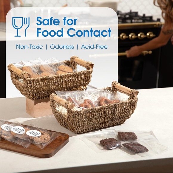 200 Clear Resealable Cello Bag 8"x10" Poly Self Seal Food Safe Shipping Supplies - Picture 6 of 6